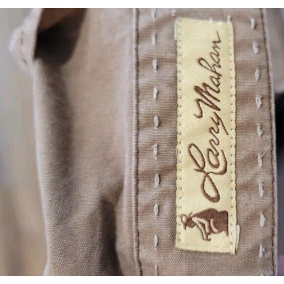 Men's Larry Mahan Cowboy Collection Brown Cotton Snap up Shirt Sz 4XT - Picture 5 of 8